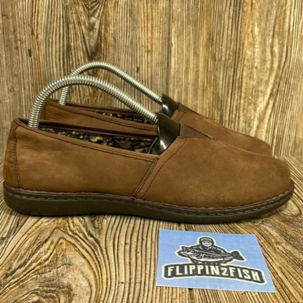 Eastland Women’s Brown Leather Comfort Slip On Shoes Flats Size 8.5M